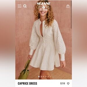 Sezane Caprice White Dress - Worn Once